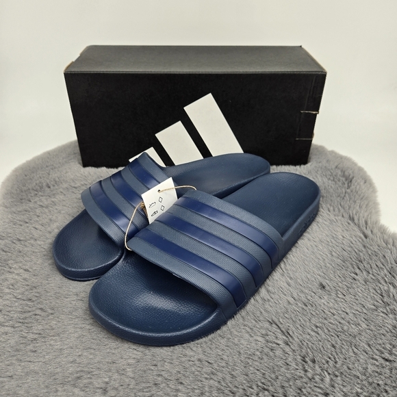 adidas Other - New Adidas Adilette Aqua Stripe Slides Men's Size 9